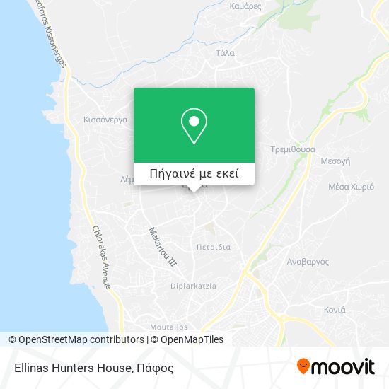 Ellinas Hunters House χάρτης