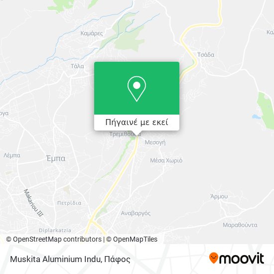 Muskita Aluminium Indu χάρτης