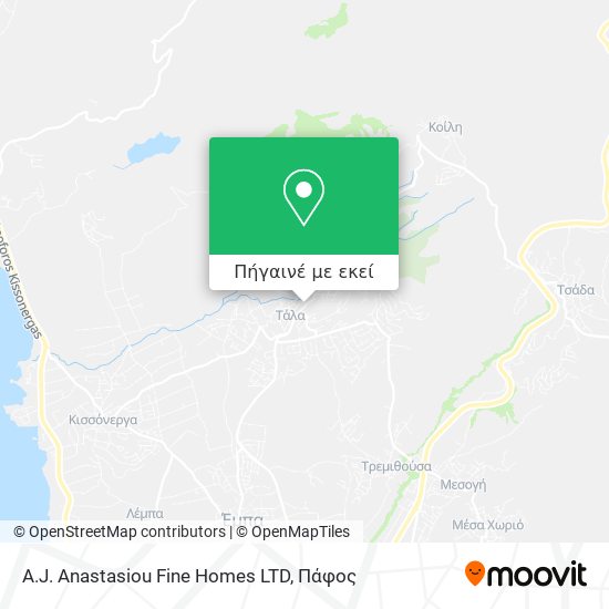 A.J. Anastasiou Fine Homes LTD χάρτης
