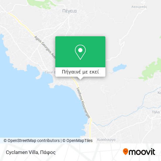 Cyclamen Villa χάρτης