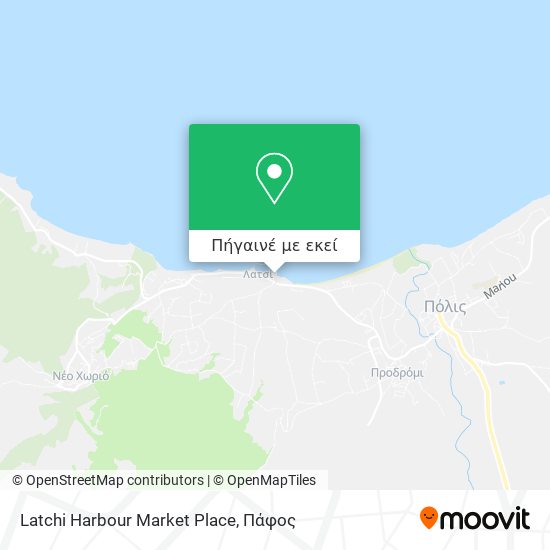 Latchi Harbour Market Place χάρτης