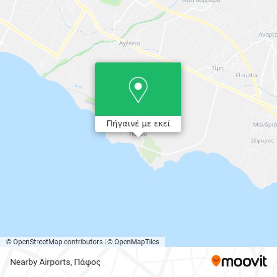 Nearby Airports χάρτης