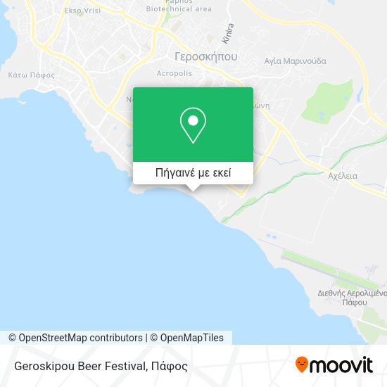 Geroskipou Beer Festival χάρτης