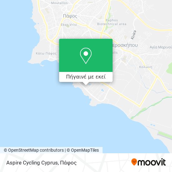 Aspire Cycling Cyprus χάρτης