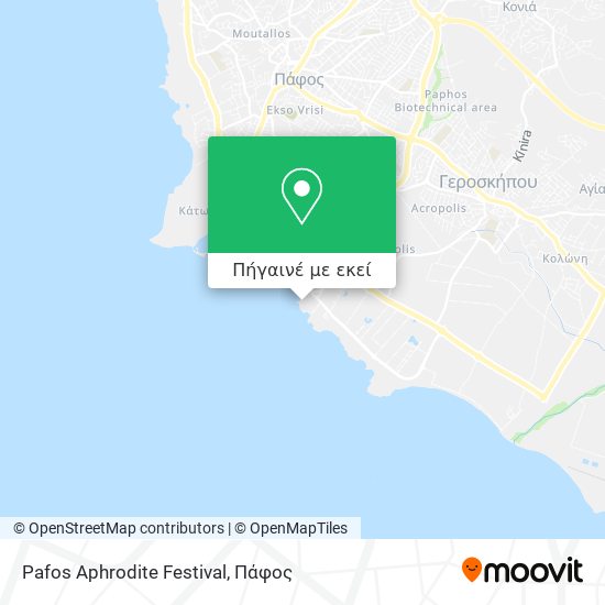 Pafos Aphrodite Festival χάρτης