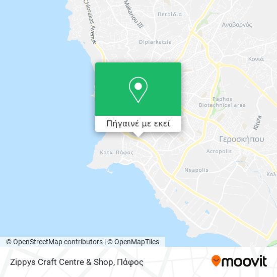 Zippys Craft Centre & Shop χάρτης
