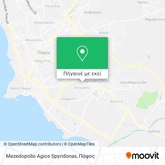 Mezedopolio Agios Spyridonas χάρτης