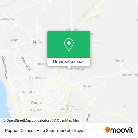 Paphos Chinese Asia Supermarket χάρτης
