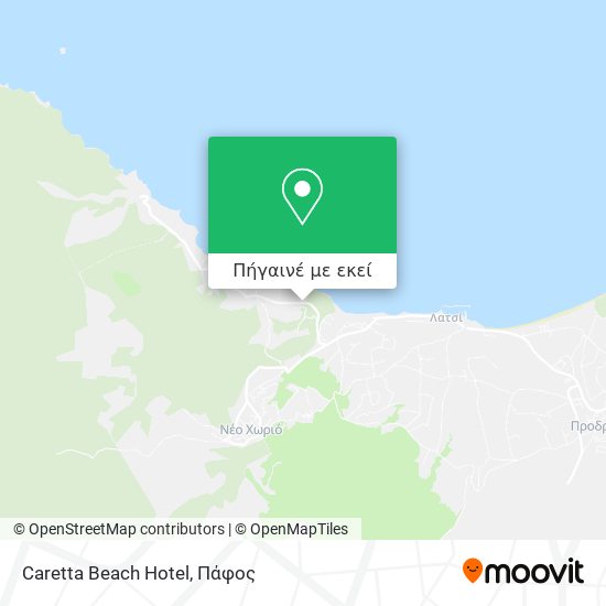 Caretta Beach Hotel χάρτης