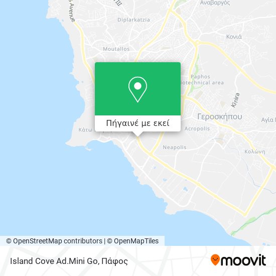 Island Cove Ad.Mini Go χάρτης