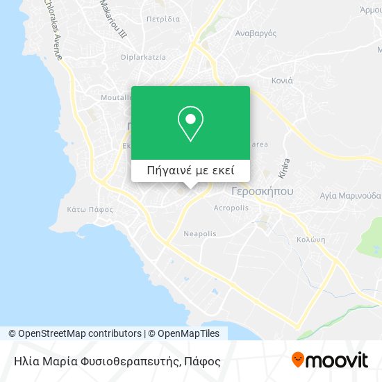 Ηλία Μαρία Φυσιοθεραπευτής χάρτης