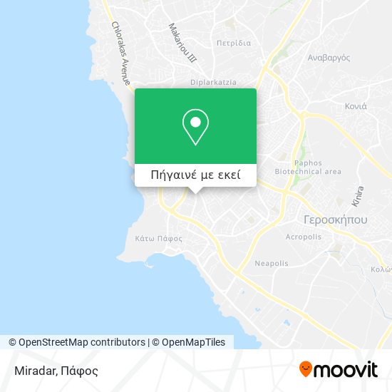 Miradar χάρτης