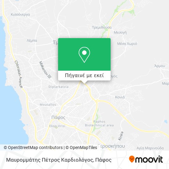 Μαυρομμάτης Πέτρος Καρδιολόγος χάρτης