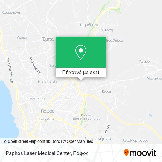 Paphos Laser Medical Center χάρτης