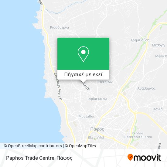Paphos Trade Centre χάρτης