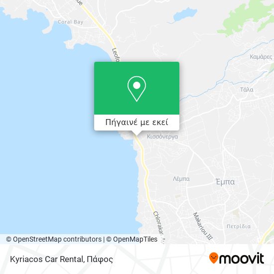 Kyriacos Car Rental χάρτης