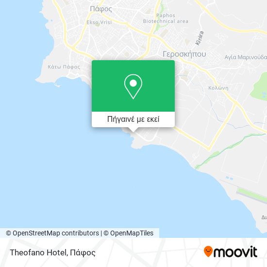 Theofano Hotel χάρτης