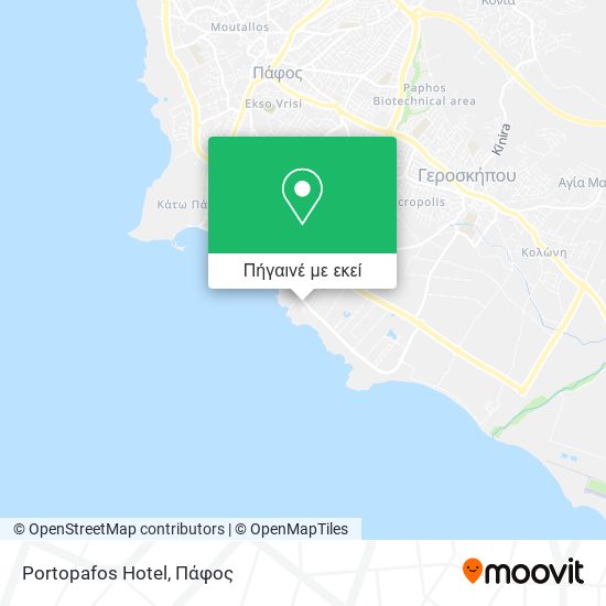 Portopafos Hotel χάρτης
