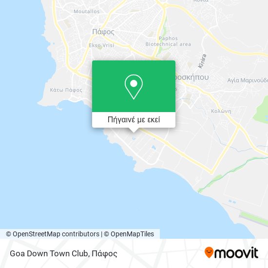 Goa Down Town Club χάρτης