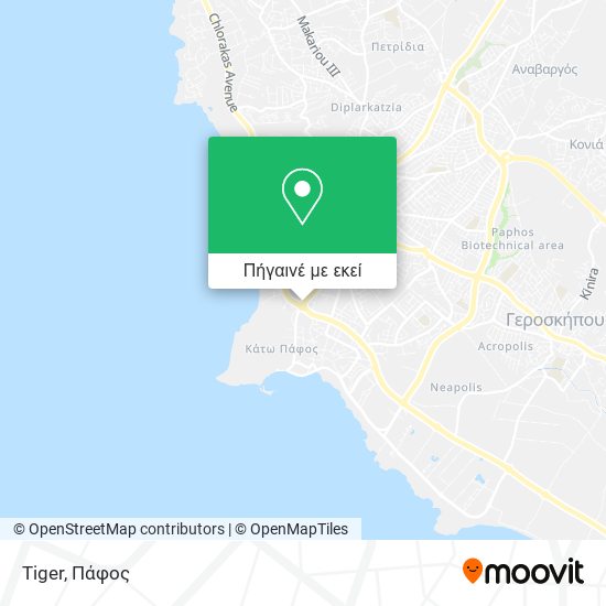 Tiger χάρτης