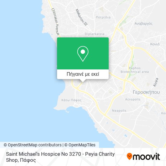 Saint Michael's Hospice No 3270 - Peyia Charity Shop χάρτης