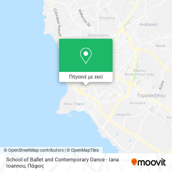 School of Ballet and Contemporary Dance - Iana Ioannou χάρτης