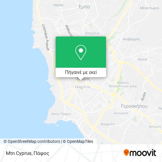Mtn Cyprus χάρτης
