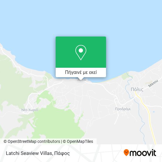Latchi Seaview Villas χάρτης