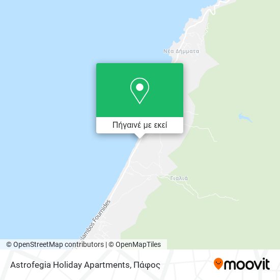 Astrofegia Holiday Apartments χάρτης