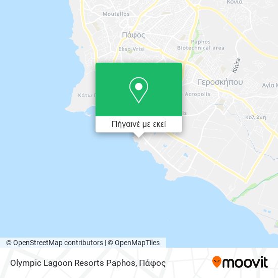 Olympic Lagoon Resorts Paphos χάρτης