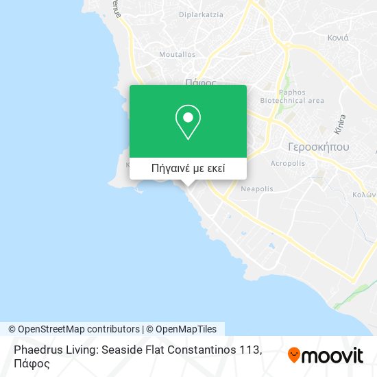 Phaedrus Living: Seaside Flat Constantinos 113 χάρτης