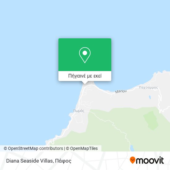 Diana Seaside Villas χάρτης