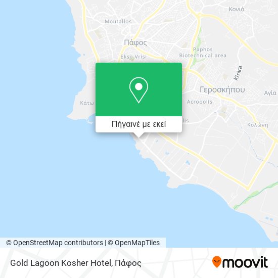 Gold Lagoon Kosher Hotel χάρτης