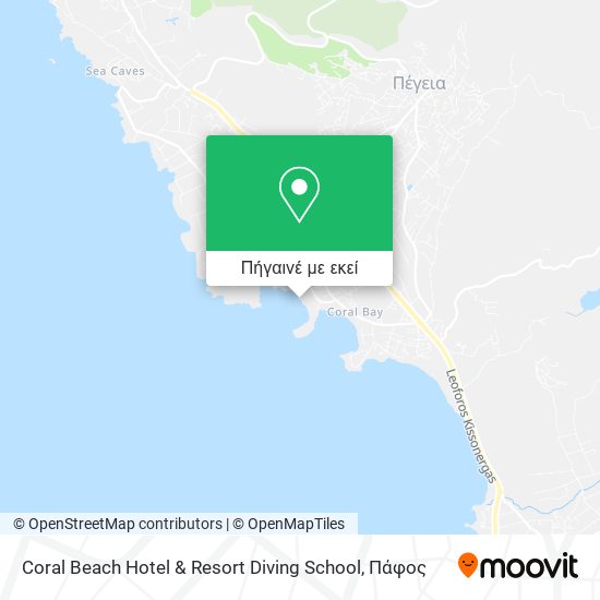 Coral Beach Hotel & Resort Diving School χάρτης