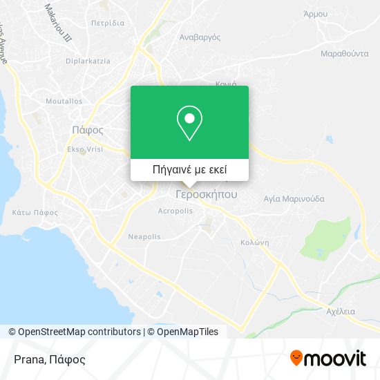 Prana χάρτης