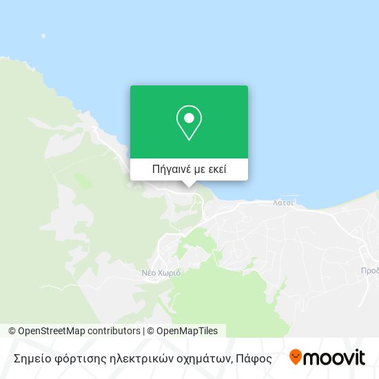 Σημείο φόρτισης ηλεκτρικών οχημάτων χάρτης