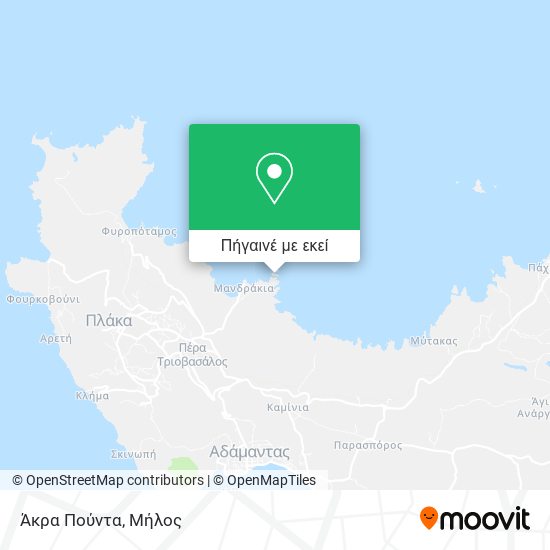 Άκρα Πούντα χάρτης