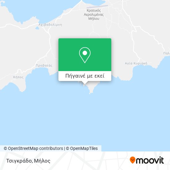 Τσιγκράδο χάρτης