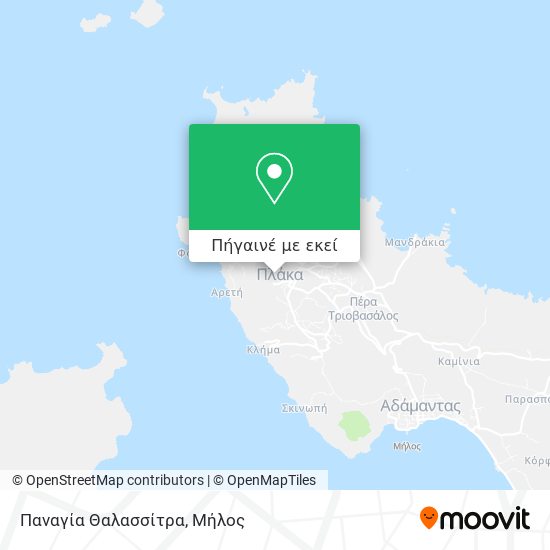 Παναγία Θαλασσίτρα χάρτης