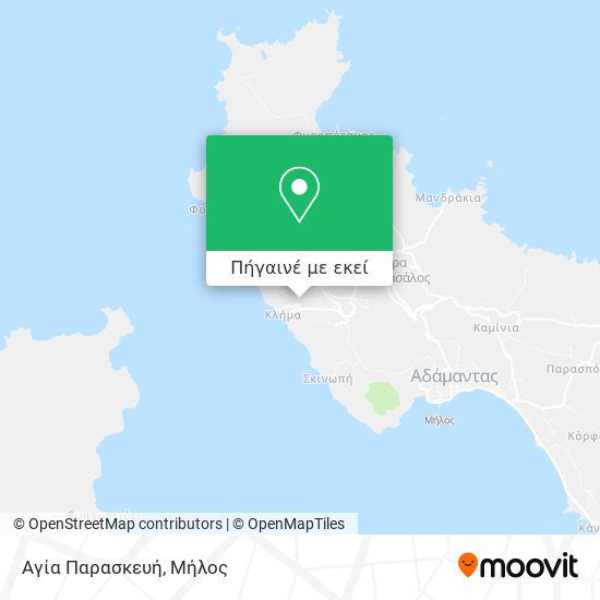 Αγία Παρασκευή χάρτης