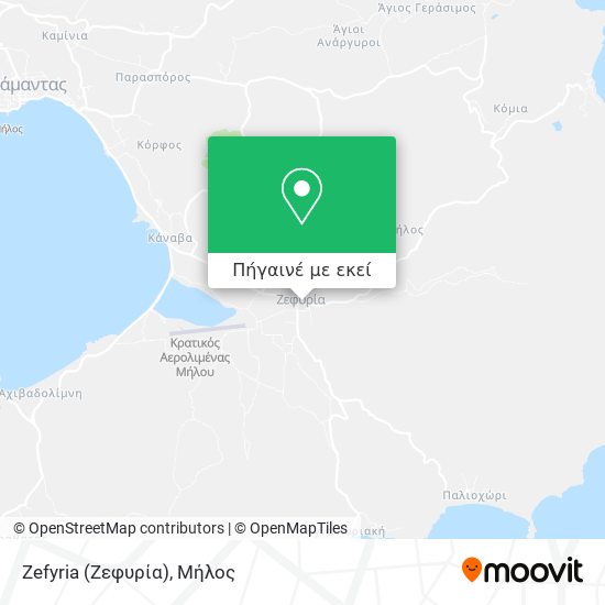 Zefyria (Ζεφυρία) χάρτης