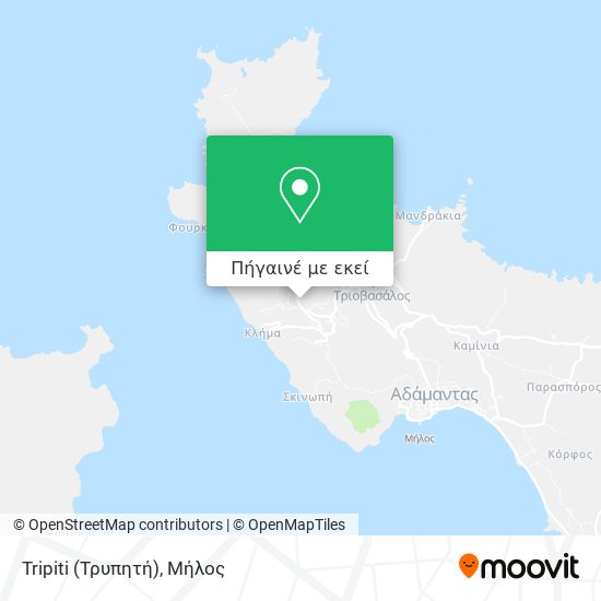 Tripiti (Τρυπητή) χάρτης