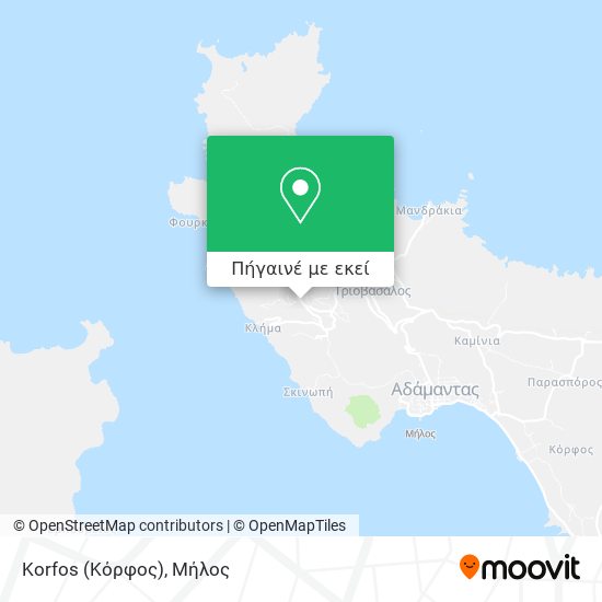 Korfos (Κόρφος) χάρτης