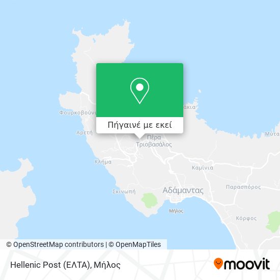 Hellenic Post (ΕΛΤΑ) χάρτης
