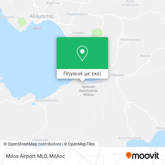 Milos Airport MLO χάρτης