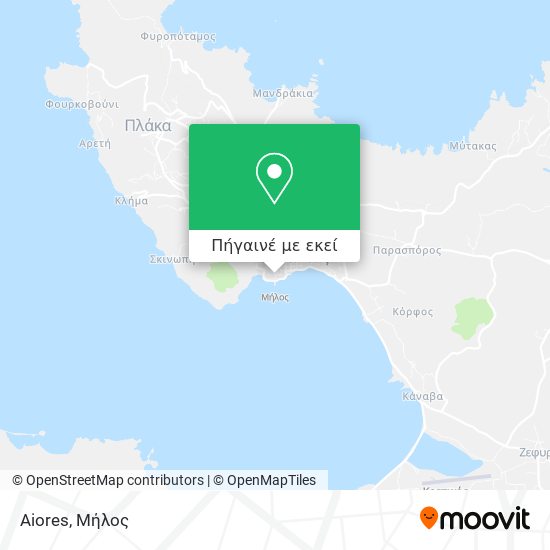 Aiores χάρτης