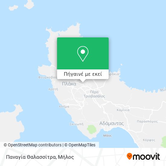 Παναγία Θαλασσίτρα χάρτης