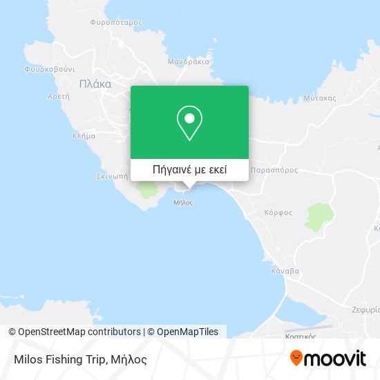 Milos Fishing Trip χάρτης