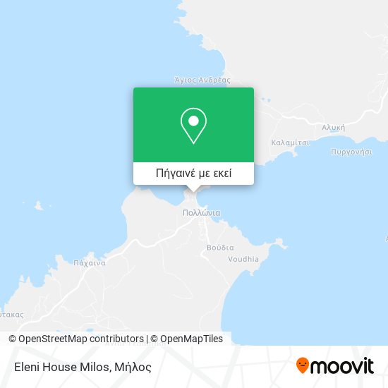 Eleni House Milos χάρτης