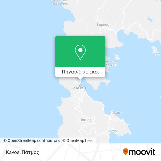 Kavos χάρτης